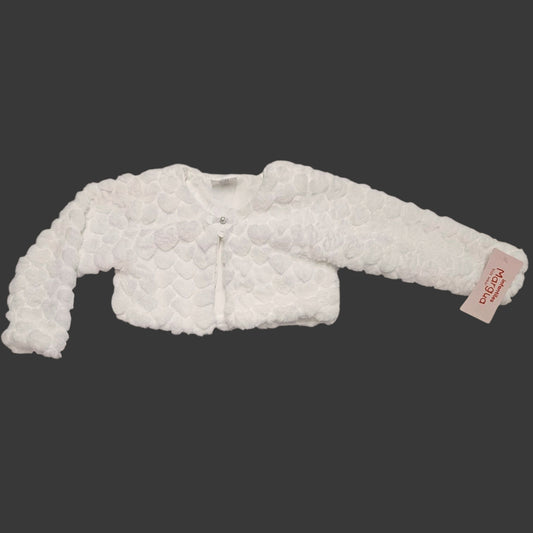 Torera Blanco de Peluche Recto Talla 6 Meses B126HFGEBAB