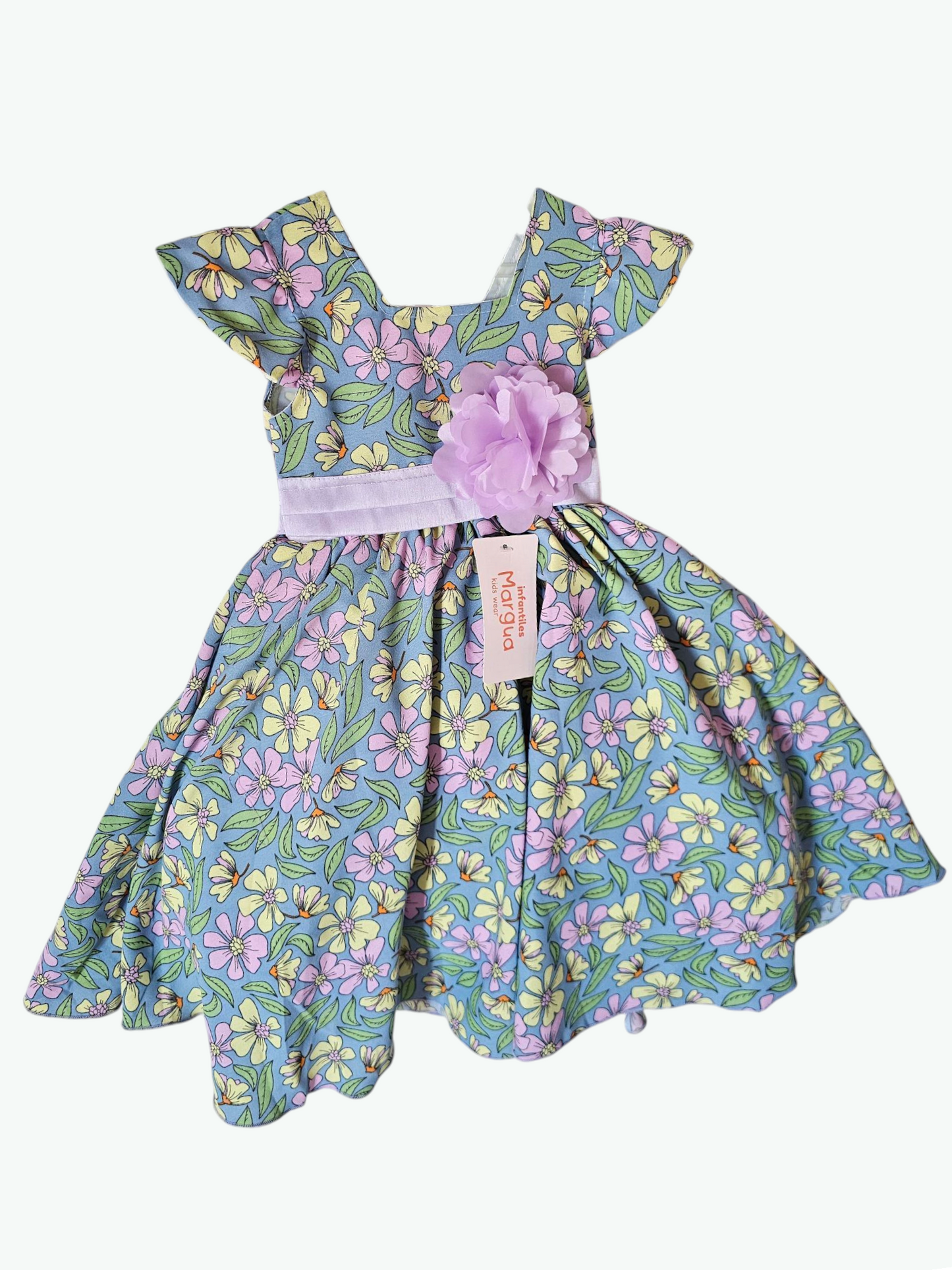Vestido Morado de Popelina Circular Talla 2 Años B100BFAHAFG