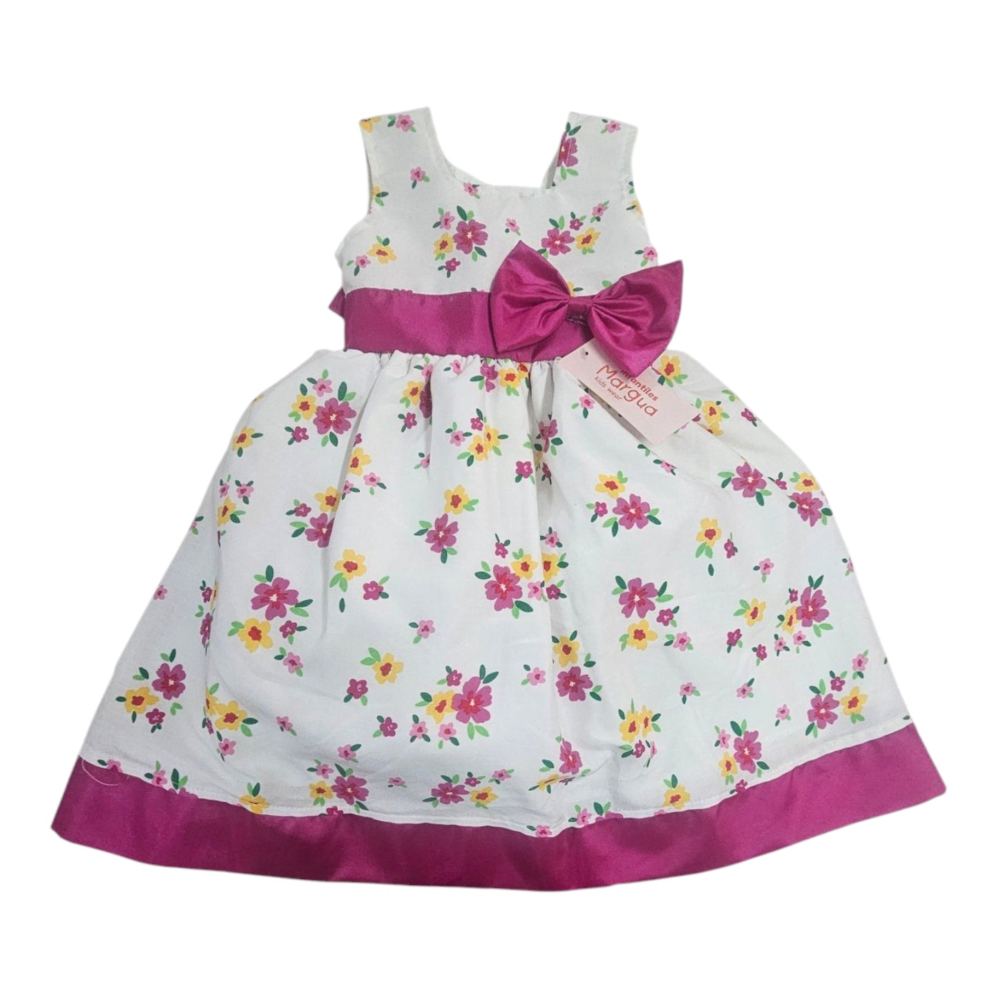 Vestido Rosa pastel de Popelina Recto Talla 3 Años B126MFAHBDH