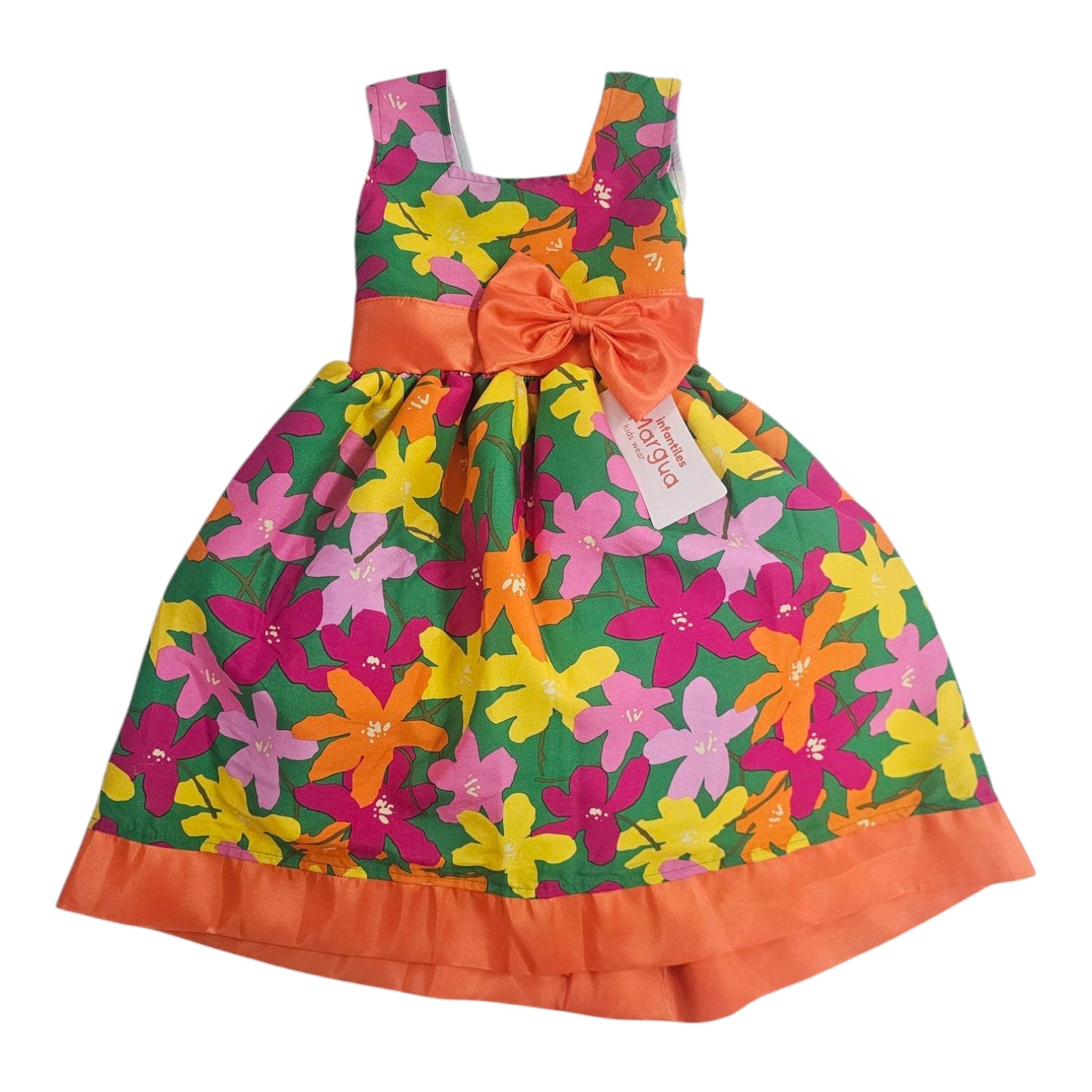 Vestido Rosa pastel de Popelina Recto Talla 3 Años B126MFAHBDH