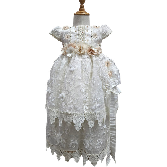 Ropón Perla de Tul Bordado Desmontable Unitalla Unitalla