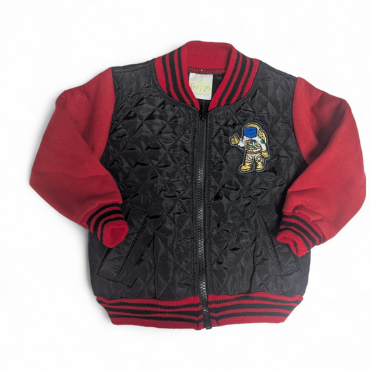 Chamarra Negro de Abollonada Recto 1 Años