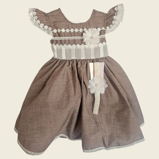 Vestido Coral de Popelina Circular Talla 6 Meses B069BFAHZB