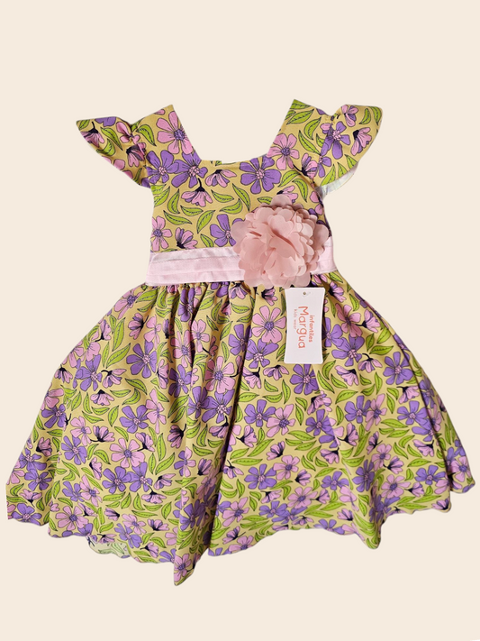 Vestido Morado de Popelina Circular Talla 2 Años B100BFAHAFG
