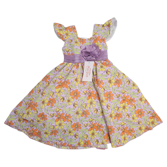 Vestido Morado de Popelina Circular Talla 2 Años B100BFAHAFG