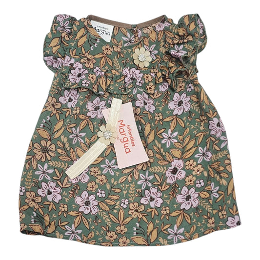 Vestido Verde pistache de Chifon A Talla 6 Meses B100AFAMCQB