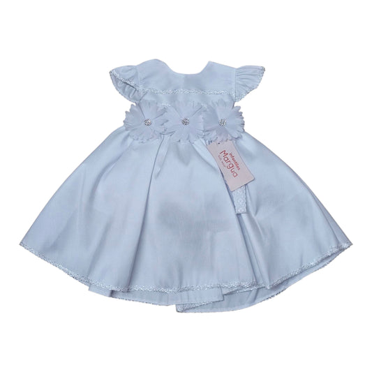 Vestido Blanco de Tafeta Circular Talla 6 Meses B126BFACAAB