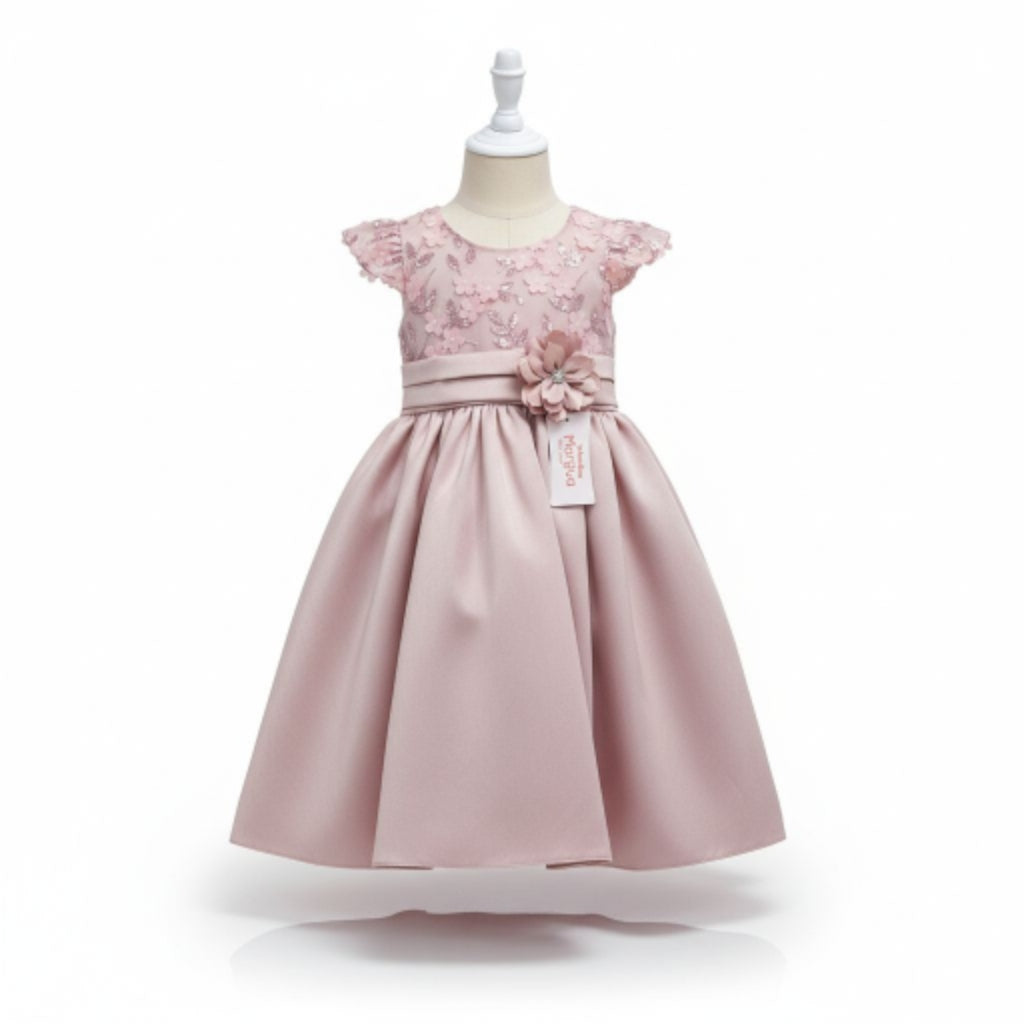 Vestido Lila de Tafeta Circular 2 Años