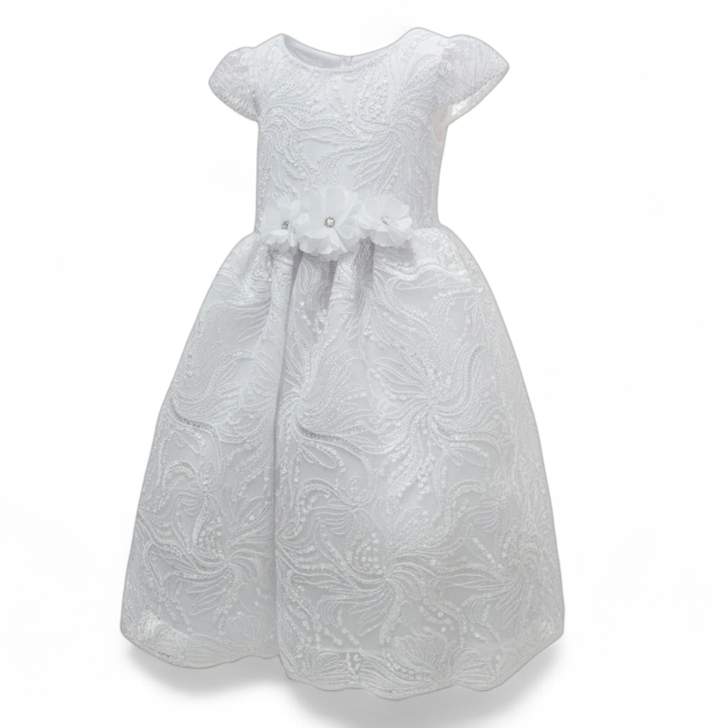 Vestido Uva de Tul Bordado Circular 2 Años