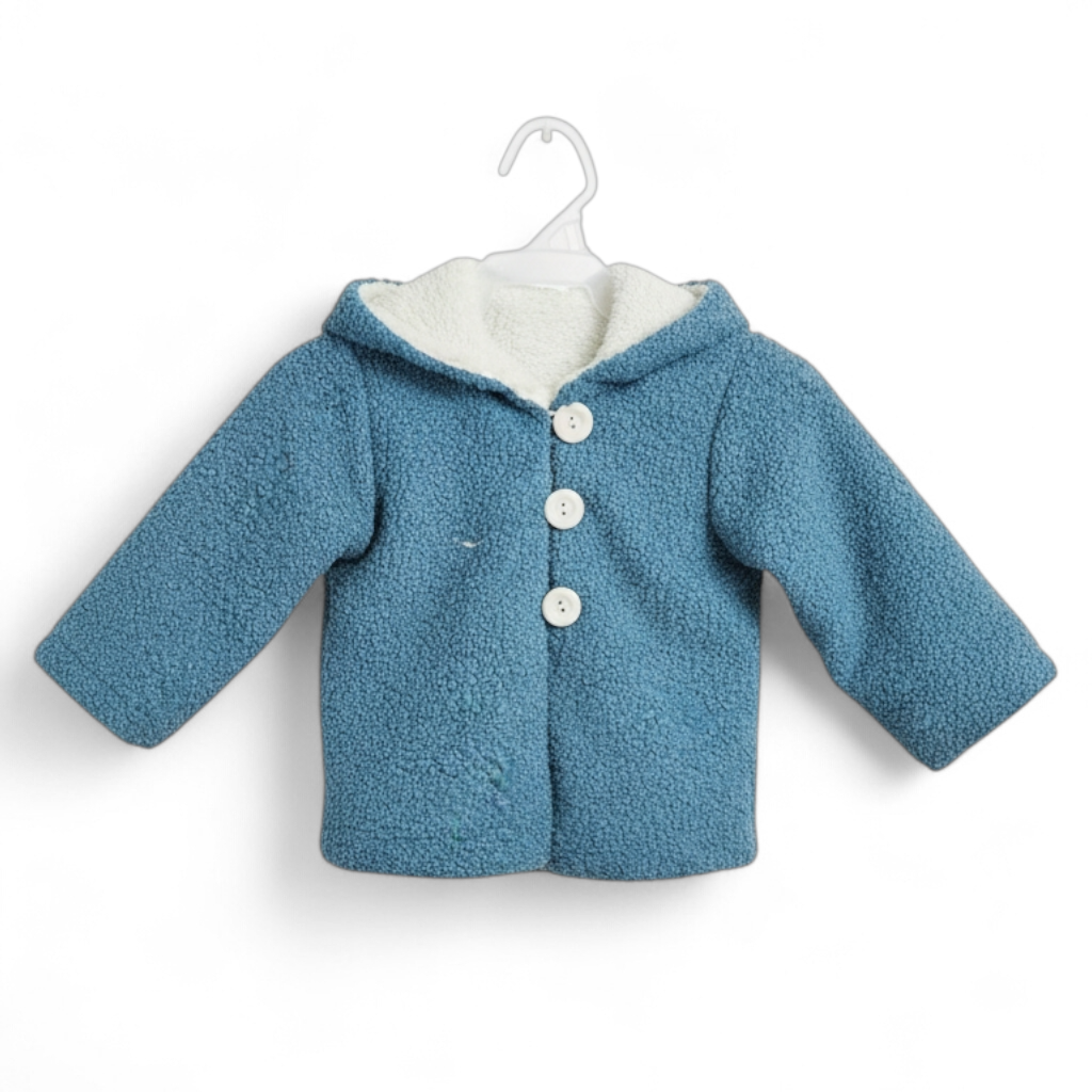 Abrigo Rosa de Peluche Recto 12 Meses