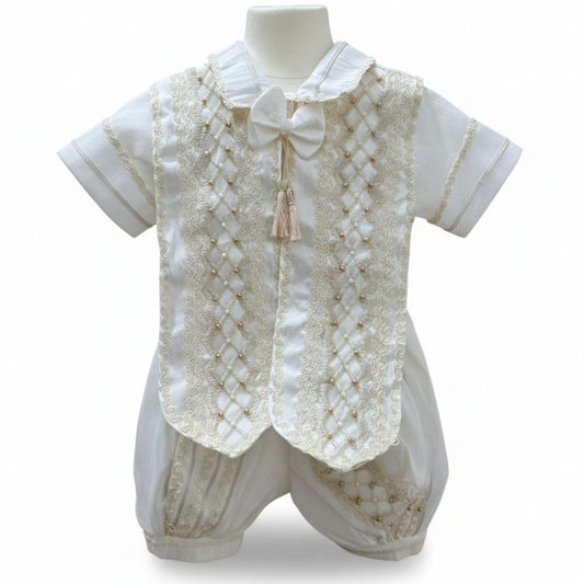 Ropón Blanco de Charmín Capita 1 Años