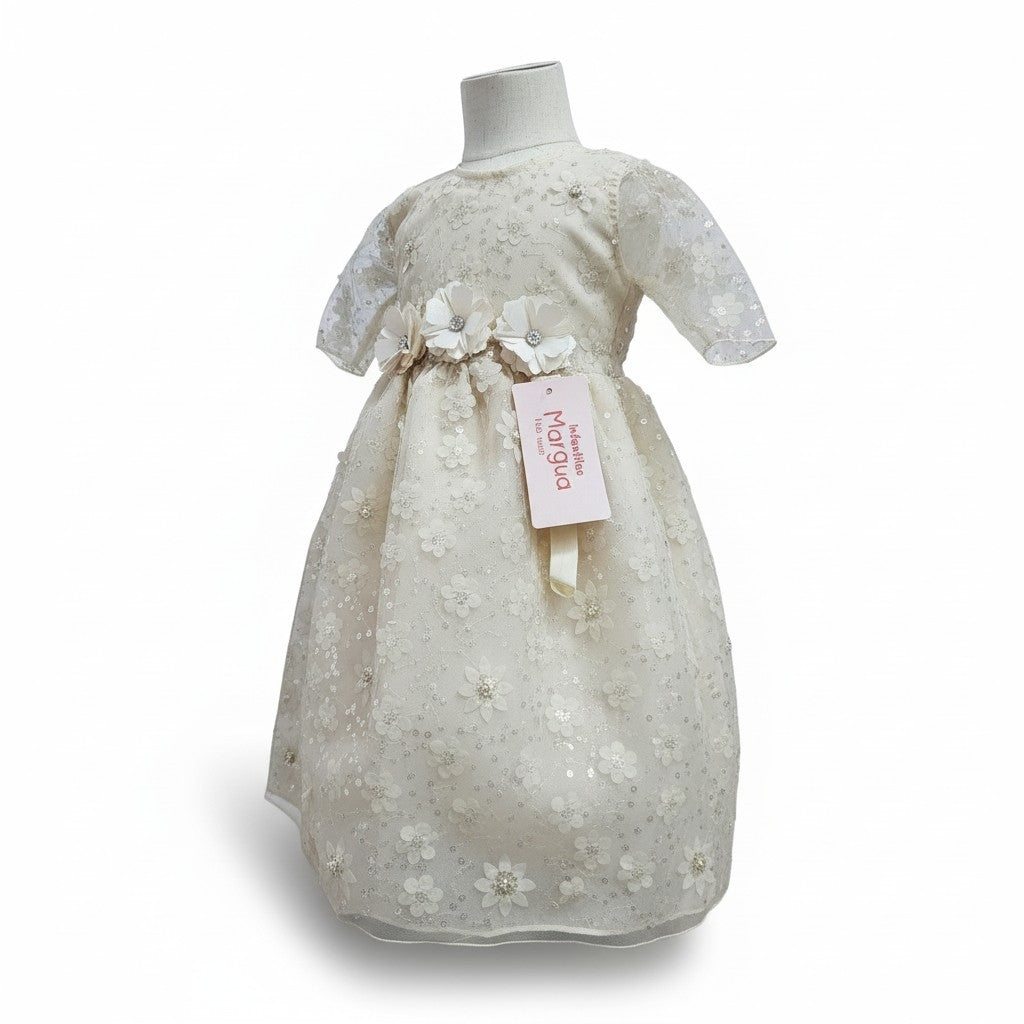 Batita Oro de Tul 3D Recto 6 Meses