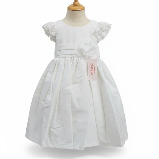 Vestido Blanco de Manta Circular 2 Años