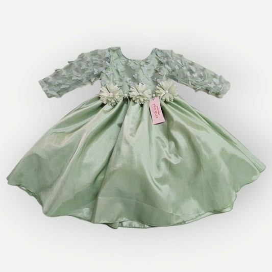 Vestido Tinto de Tafeta Circular Talla 3 Años B104BFACAWH