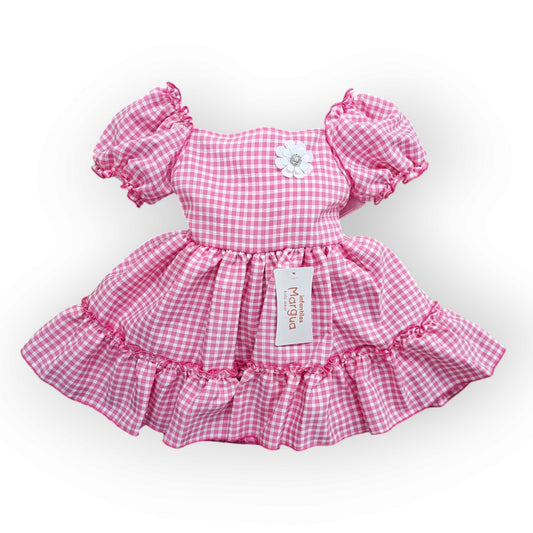 Vestido Verde limón de Gasa Recto Talla 2 Años B077BFALBPG