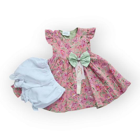 Vestido Coral de Gasa Recto Talla 6 Meses B078BFALBB